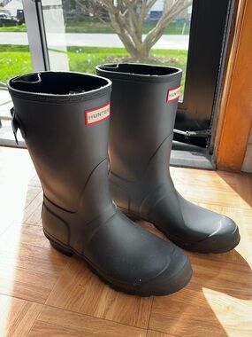 HUNTER Black Classic Rain Boots